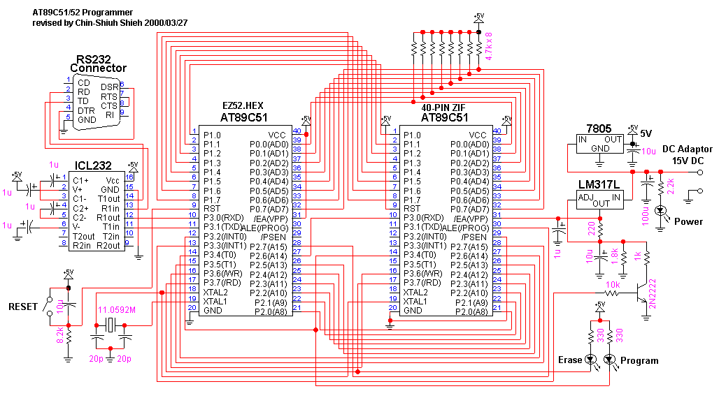 8051 circuit diagram. Schematic diagram(pdf)(gif) of